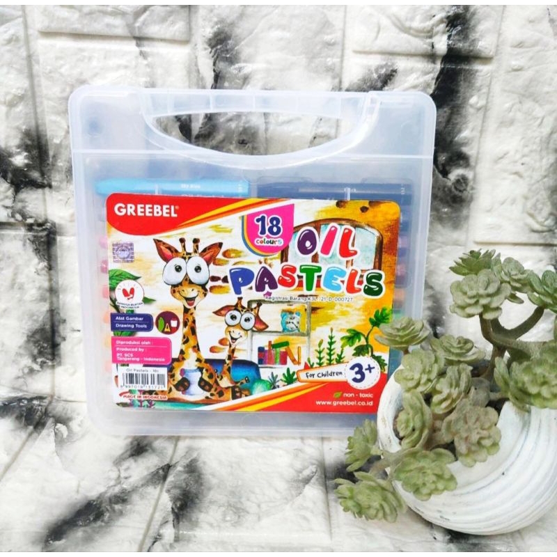 

GREEBEL Krayon Greebel 18 Warna Oil Pastel.
