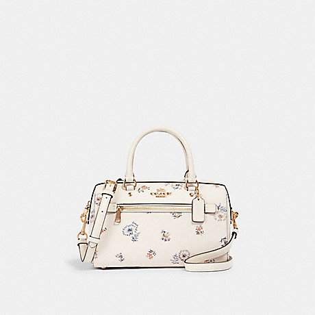 Tas COACH Micro Rowan Satchel Chalk Dandelion Floral Print