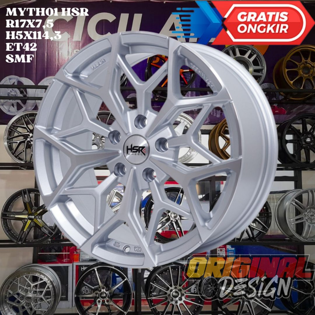 Velg Mobil Racing Ring 17 ORIGINAL HSR MYTH01 R17 INNOVA BRV HRV RUSH
