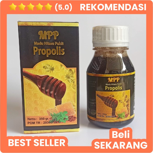 

Madu Hitam Pahit Propolis Mujarob 350 gram BPOM ORIGINAL