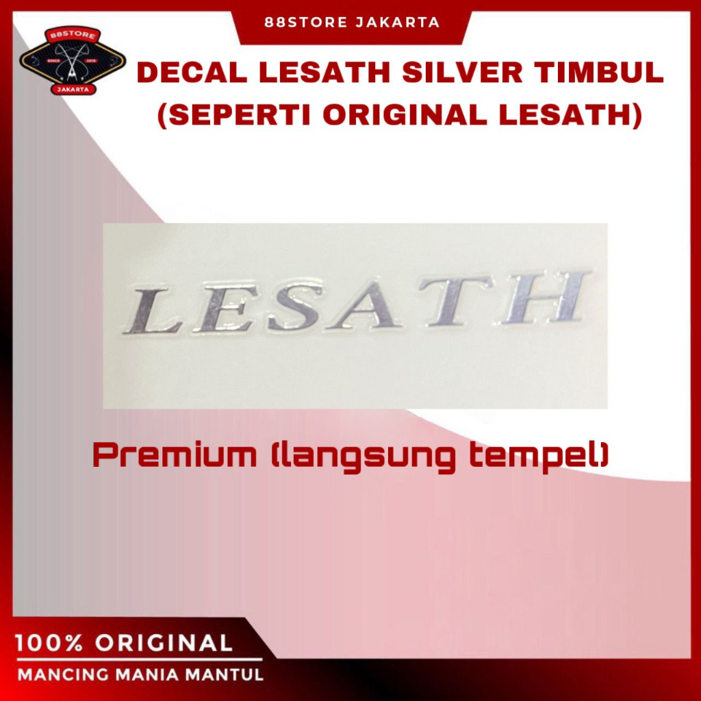 88storejakarta liebe sticker decal premium lesath silver ltd bunglon timbul mirip joran original les
