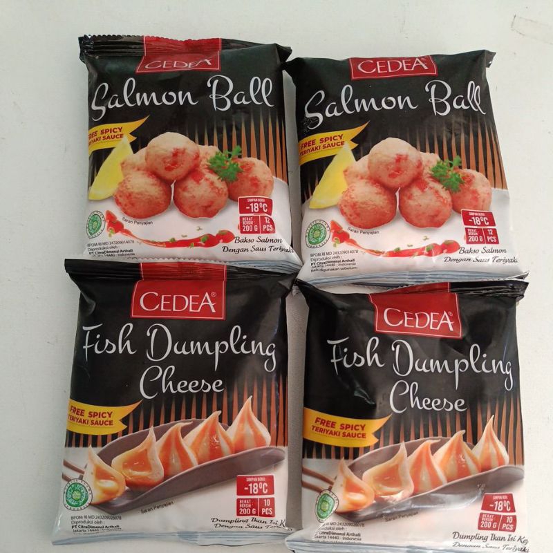 

CEDEA fish dumpling cheese / Salmon ball / dumpling chicken 200gr