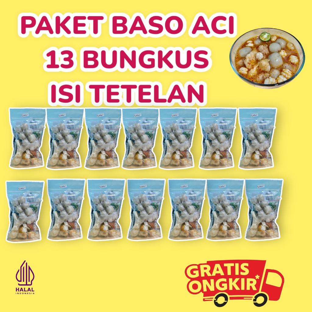

13 BUNGKUS BOCI ISIAN TETELAN SAPI HOTPOT INSTAN food kaldu Pedas Cuangki