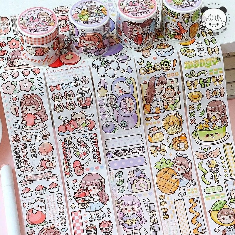 

50cm Stiker Washitape Telado Fuit Girls