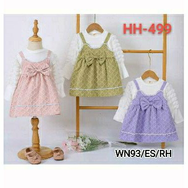DRESS IMPOR/DRESS ANAK CEWEK/DRESS LENGAN PANJANG/DRESS LENGAN BALON