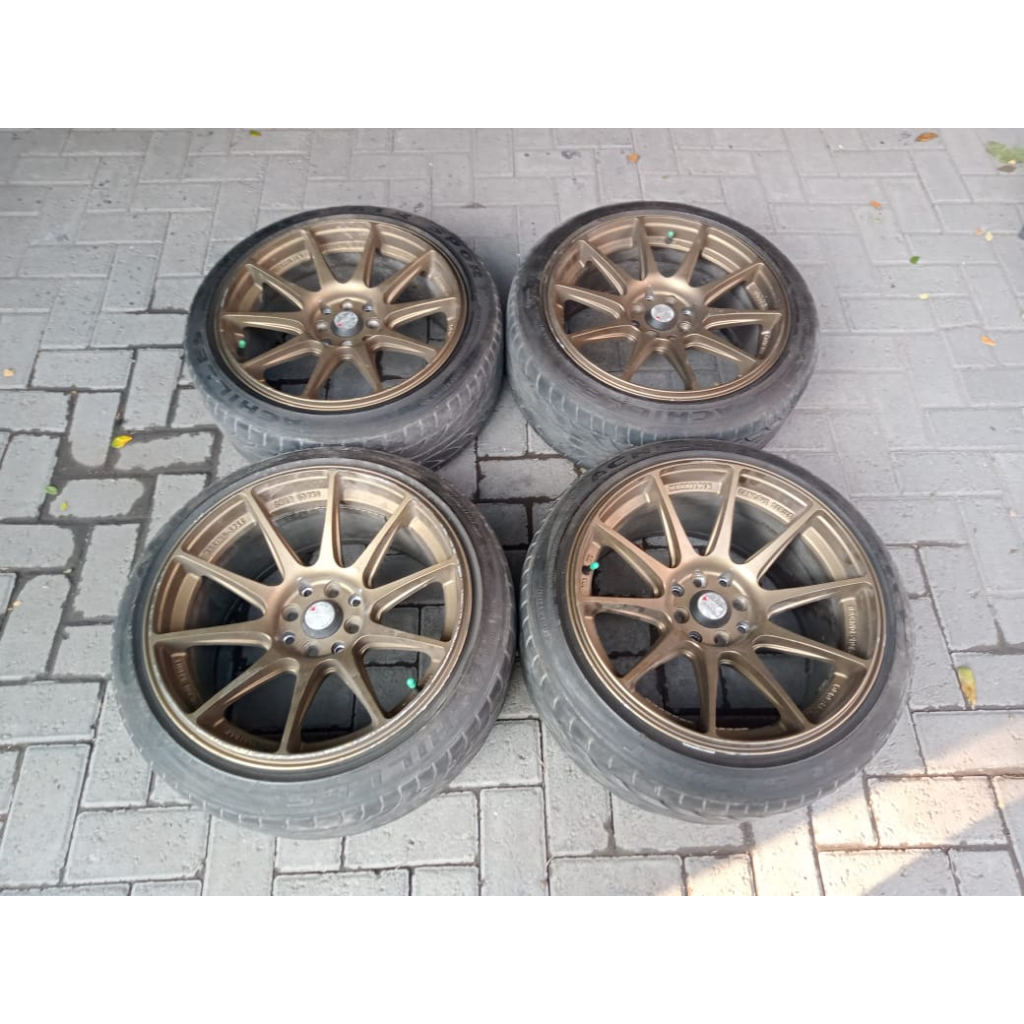 VELG MOBIL XXR R17x7,5/9 PCD 4x100, 4x114 BAN 205/45R17 JAZZ CITY VIOS