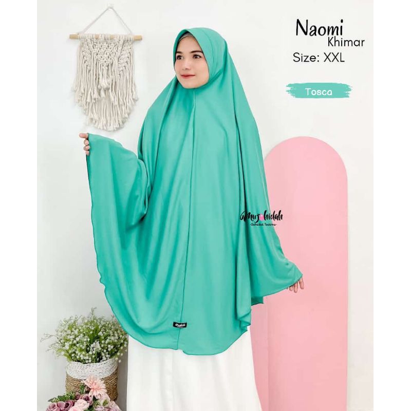Khimar Naomi XXL Dewasa Pet Antem Kaos PE By Mujahidah