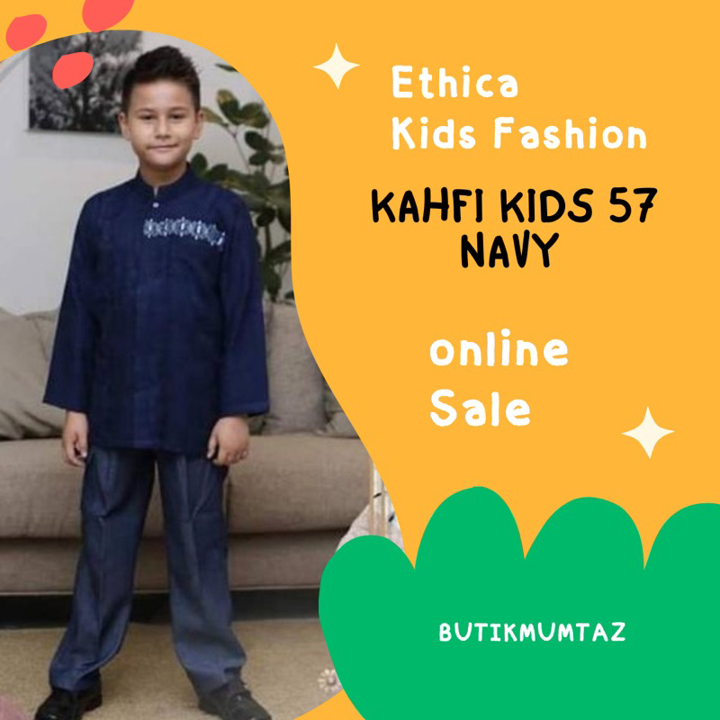 Koko Anak Kahfi kids57 Navy/Koko Anak Navy/Koko Anak Ethica