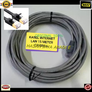 G299 ori 100% kabel lan rj45 15 meter UTP Scable konektor wifi internet PLUG boot komputer jaringan 