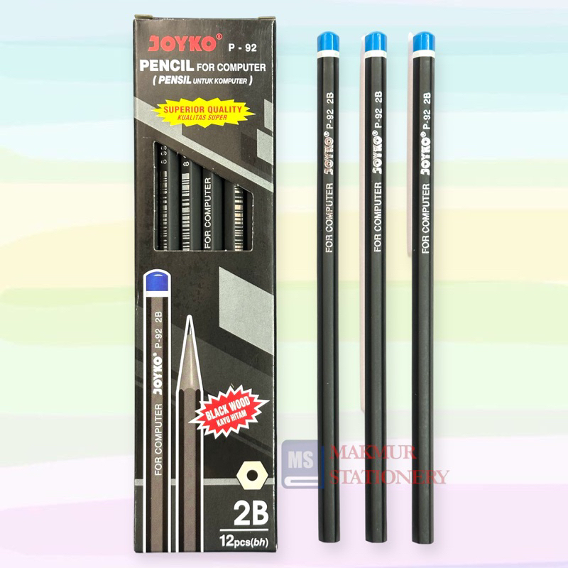 

Pensil 2B Joyko Kayu Hitam P-92 (12 Pcs)