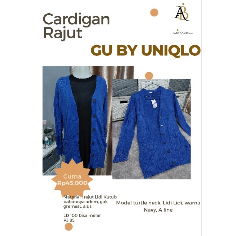 GU BY UNIQLO CARDIGAN RAJUT