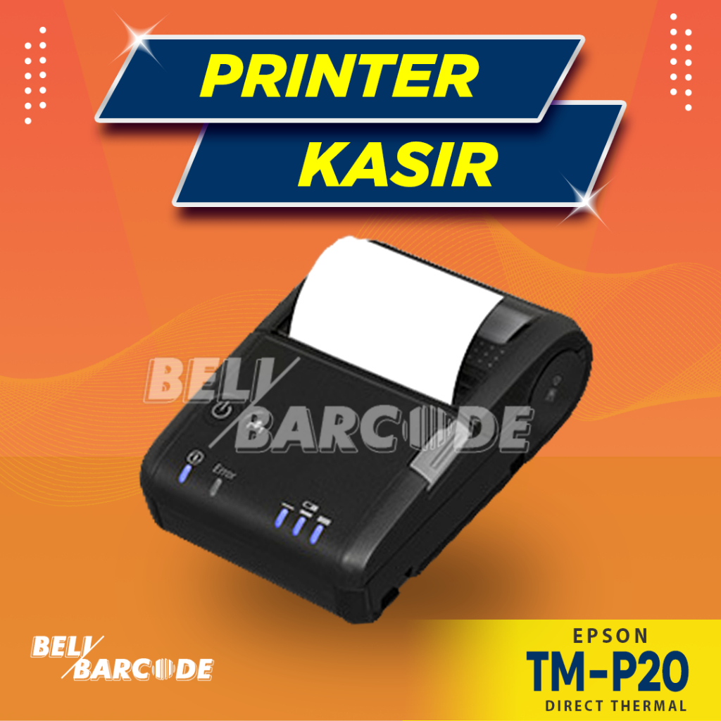 Printer Thermal Epson TM-P20 Printer Struk Portable 58mm Bluetooth