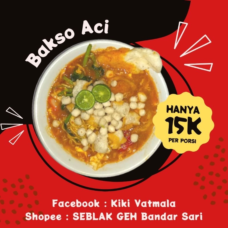 

Paket BOCI 4 PCS Seblak Instan Bakso Aci