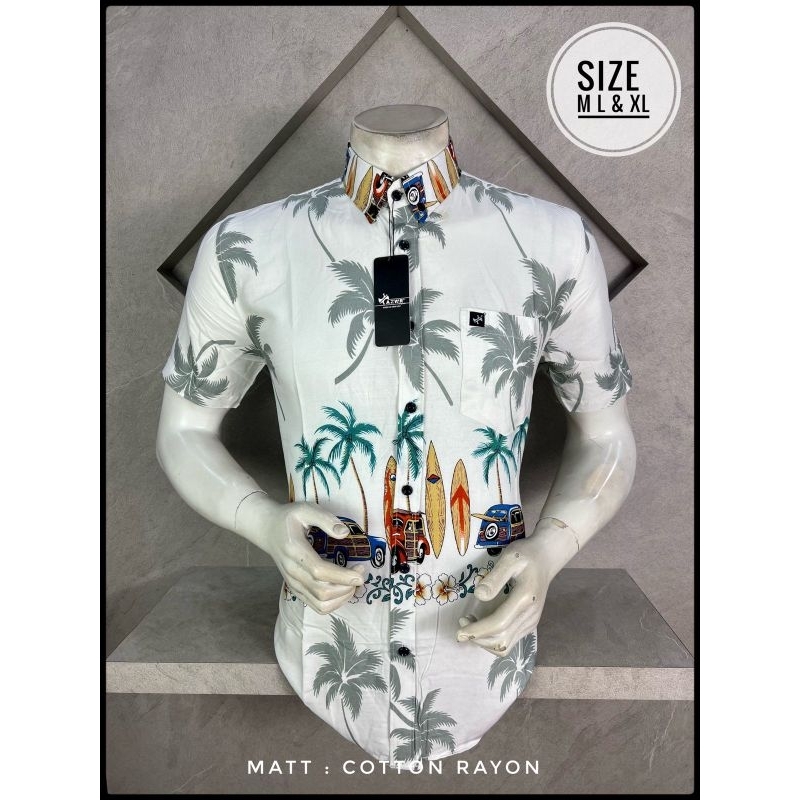 KEMEJA PRIA LENGAN PENDEK, KEMEJA CASUAL KUALITAS DISTRO,[BISA COD] KEMEJA BATIK PRIA AZWR ORIGINAL 