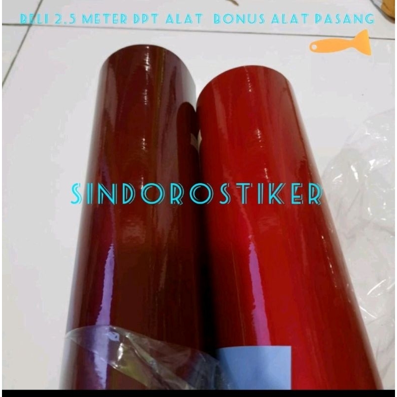 Sticker Motor Warna Dark Red Candy Seticker Skotlet Merah Tua Sekotlet Motor Merah Hati Seticker Sko