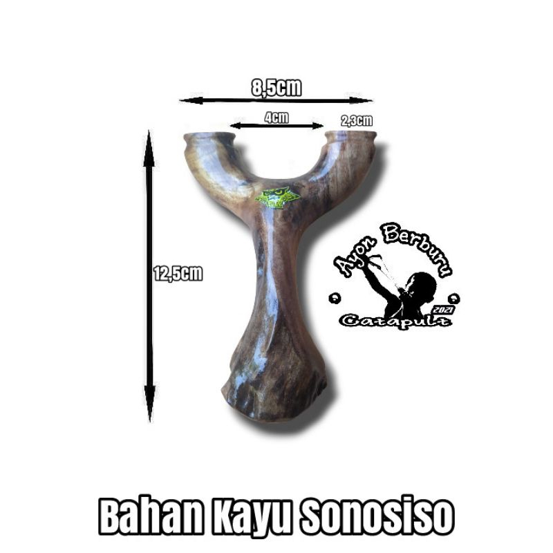 Ketapel OTT dari bahan kayu SONOSISO/Ayon Catapult