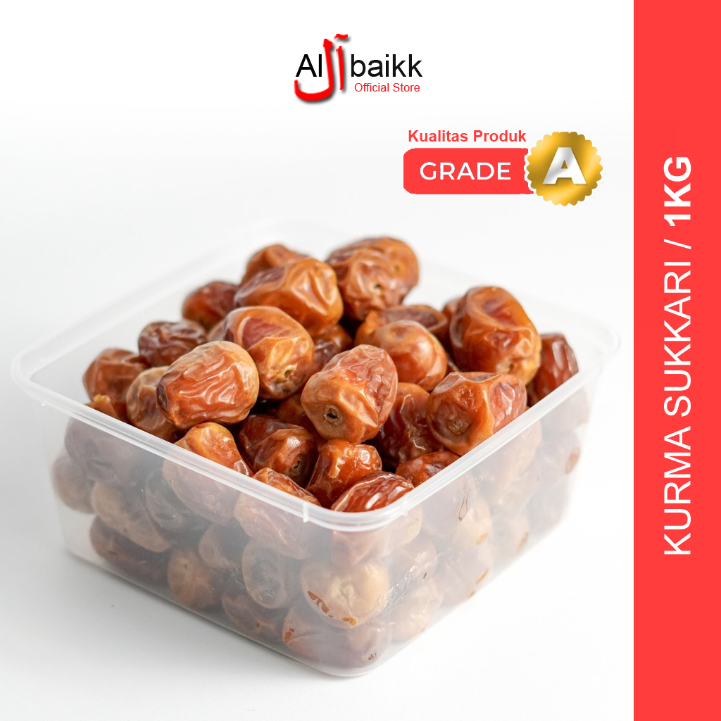 

Kurma Sukari 1kg Lembut Manis Daging Tebal