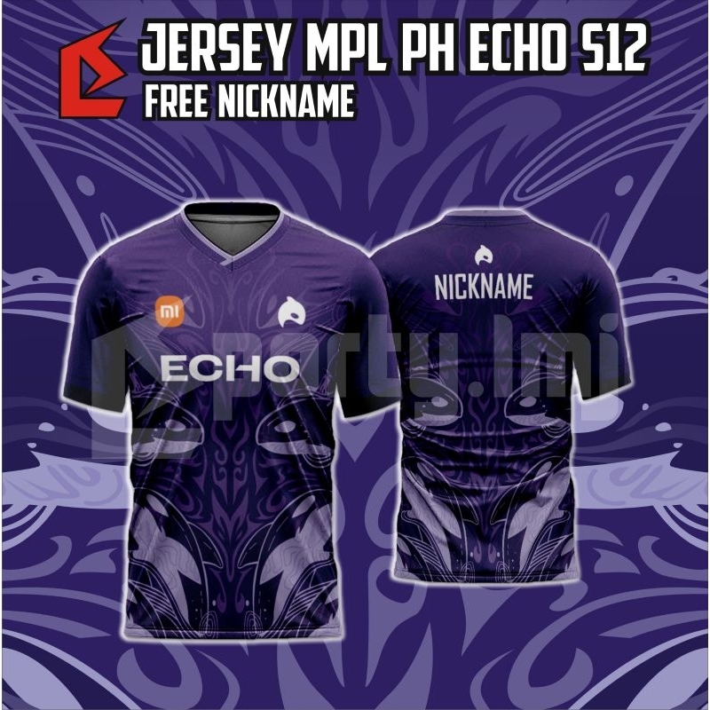 Jersey kaos ECHO MPL PH S12 2023, FREE NICKNAME