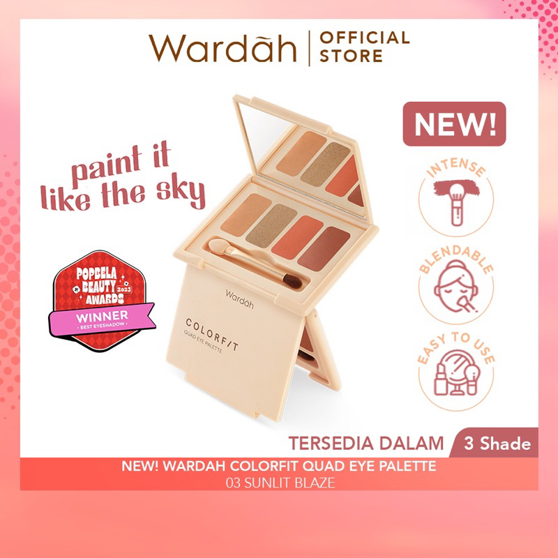 WARDAH COLORFIT QUAD EYE PALLETE / EYESHADOW