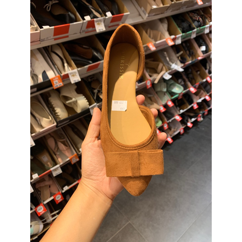 kelsey cognac flatshoes wanita payless