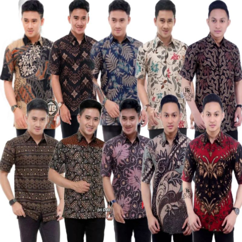Kemeja Batik Dewasa Lengan Pendek