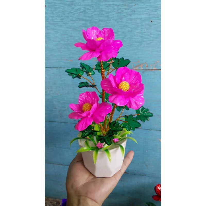 Bunga akrilik bahan melamin