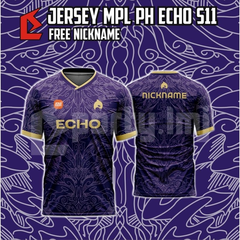 Jersey kaos ECHO MPL PH S11, FREE NICKNAME