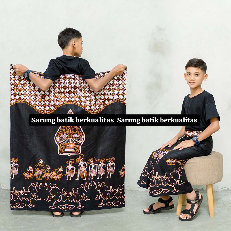 SARUNG BATIK ANAK | SARUNG  ANAK SD| SARUNG VESPA SARUNG WAYANG SARUNG KANG SANTRI SARUNG PEKALONGAN