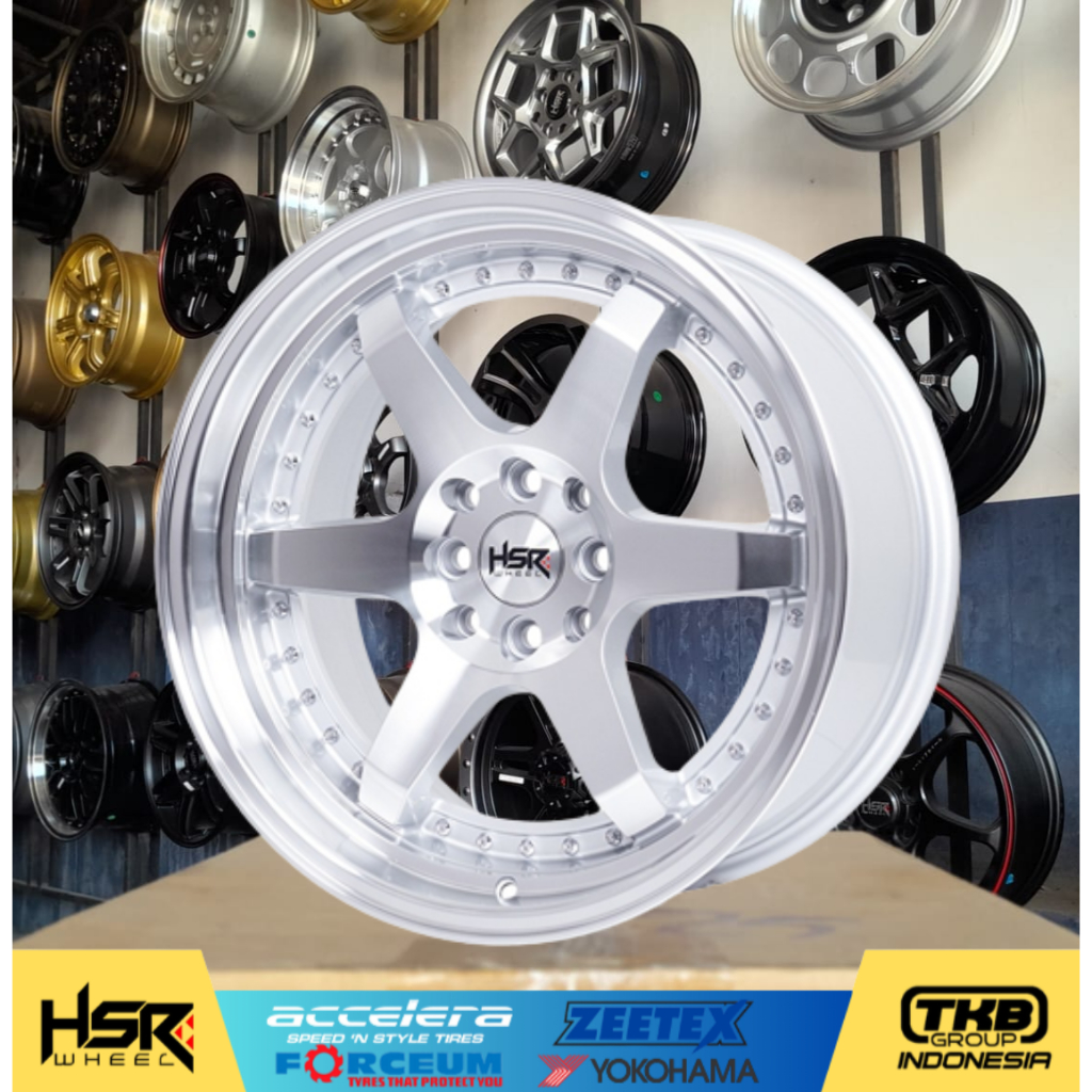 velg celong ring 17 velg hsr borgo r17 baut 4 warna silver model te37 for yaris jazz ignis city vios