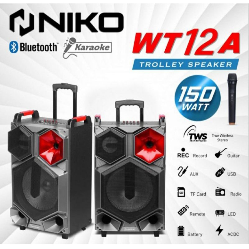 amply miting / sepeker niko wt -12 A / sepeker 12inch free 1 mic welles new