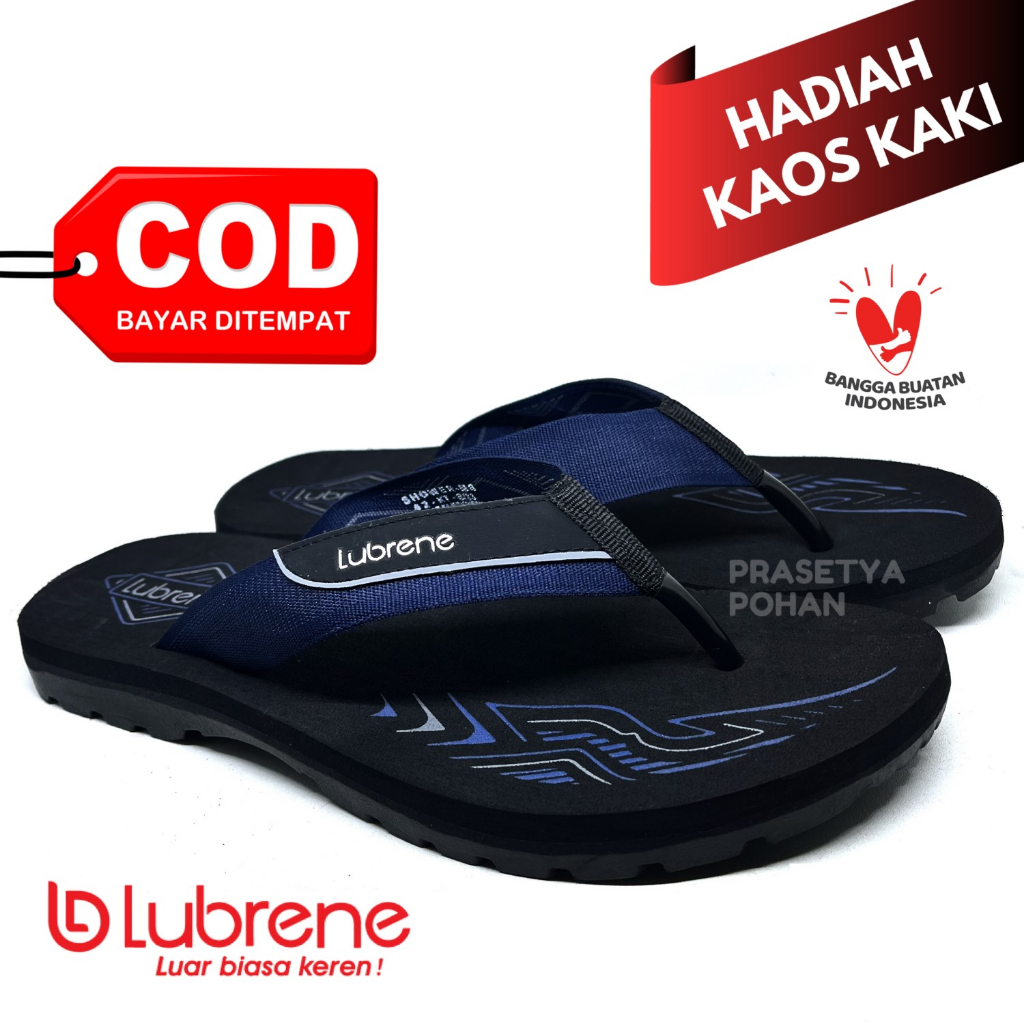 Sandal Pria Lubrene Original Anti Air - Sendal Lubrene Pria Original Raimbo