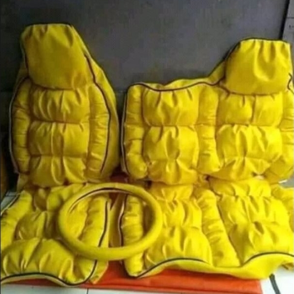 Sarung jok mobil truck toyota dyna dan hino dutro model full sofa gratis sarung stir