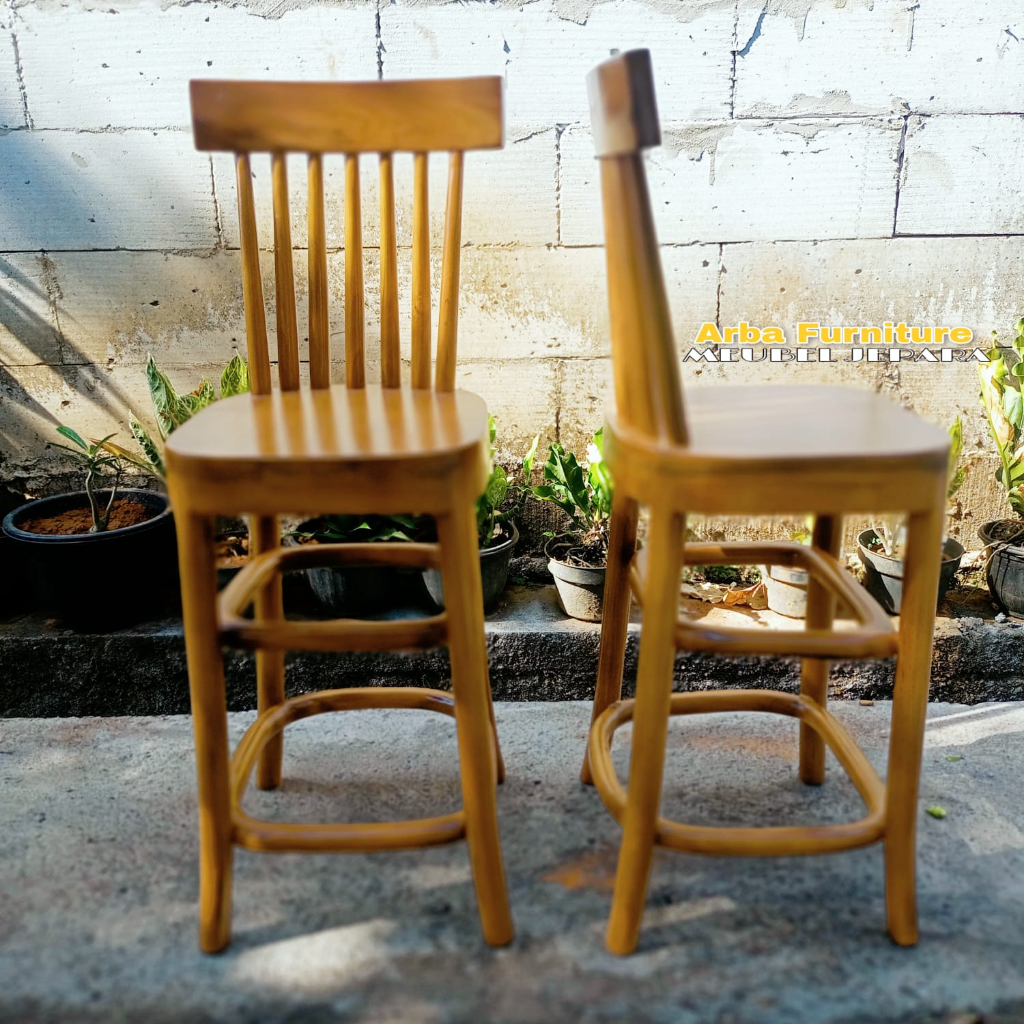 Kursi Makan Mini Kursi anak minimalis Kursi Kayu Jati kursi jari jari