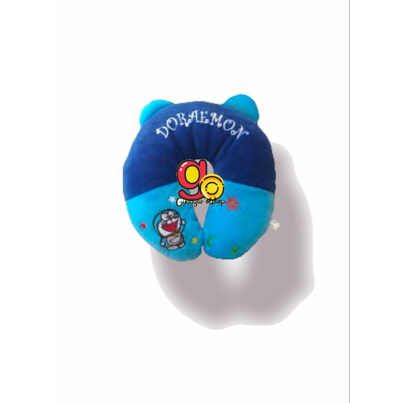 Bantal Leher Karakter / Bantal Travel Karakter Doraemon