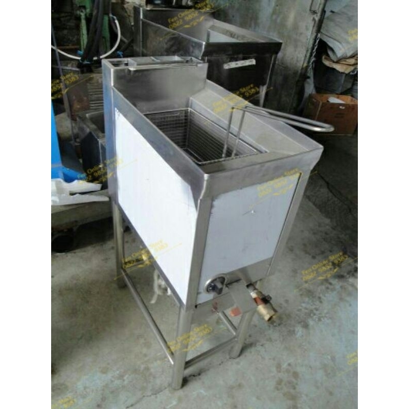 Deep Fryer Gas 10Liter (alat penggorengan gas) stainless steel