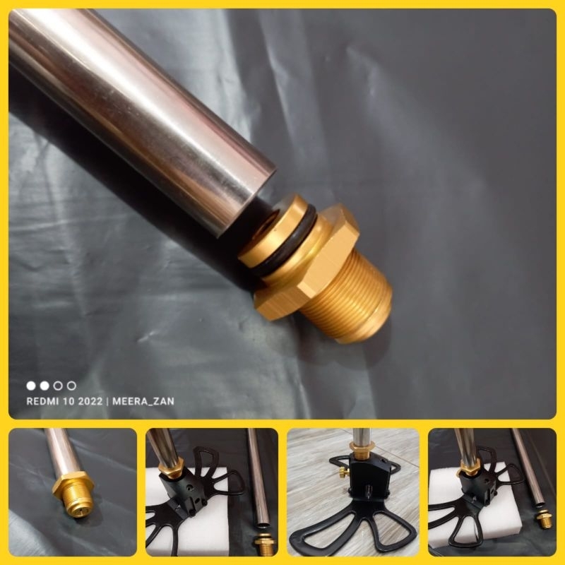 onderdil pompa.pipa no2 + valve bawah set untuk pompa pcp.spare part pompa pcp.onderdil pompa pcp