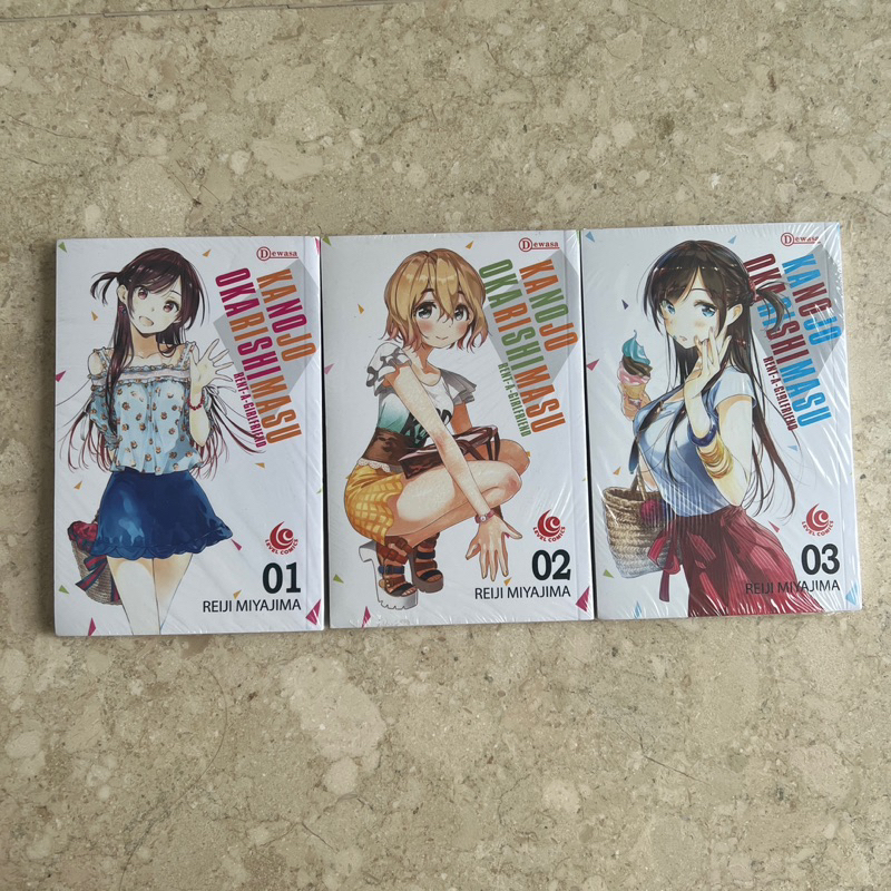komik kanojo okarishimasu rent a girlfriend set 1-3