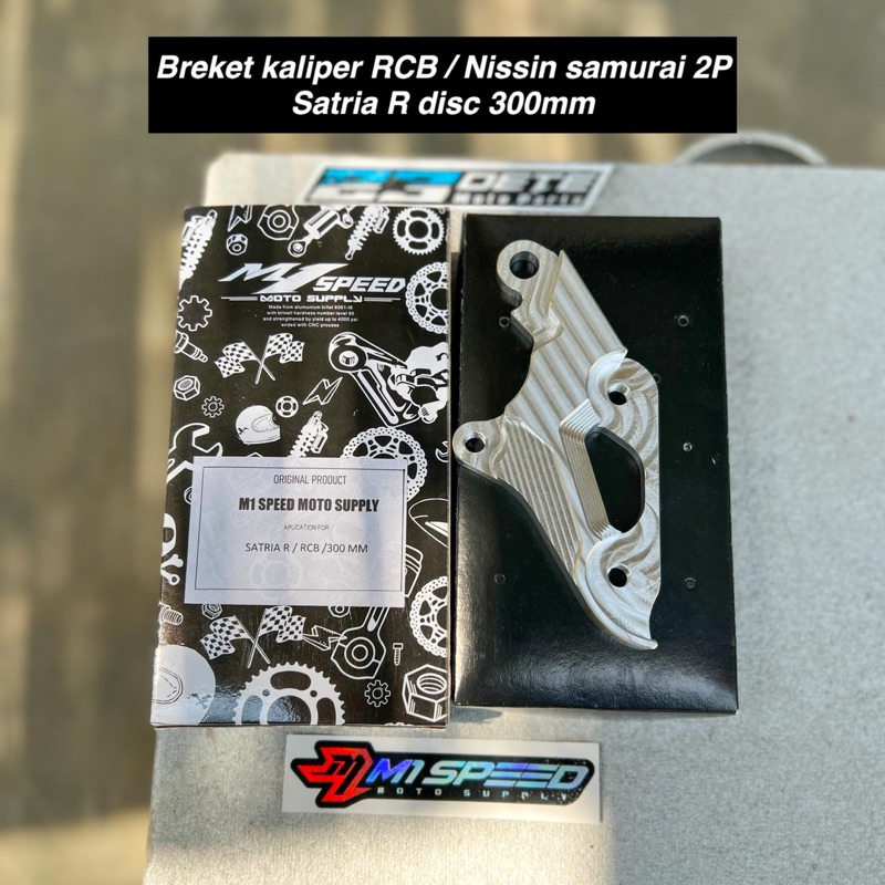breket kaliper Nissin samurai 2P & RCB PNP shock satria R / satria 2 tak disc 300mm M1speed