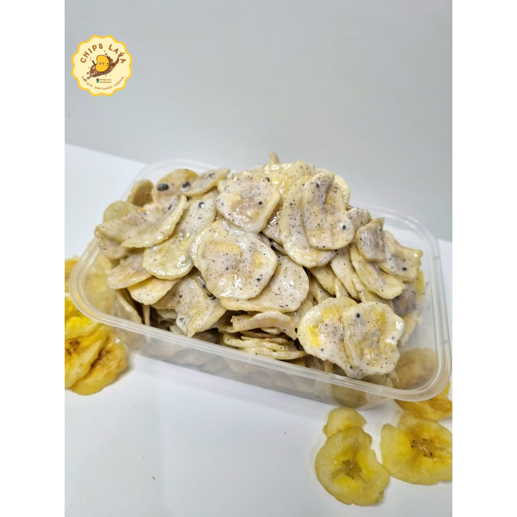 

KERIPIK PISANG LUMER | KERIPIK PISANG CPPKIES AND CREAM | CHIPS LAVA