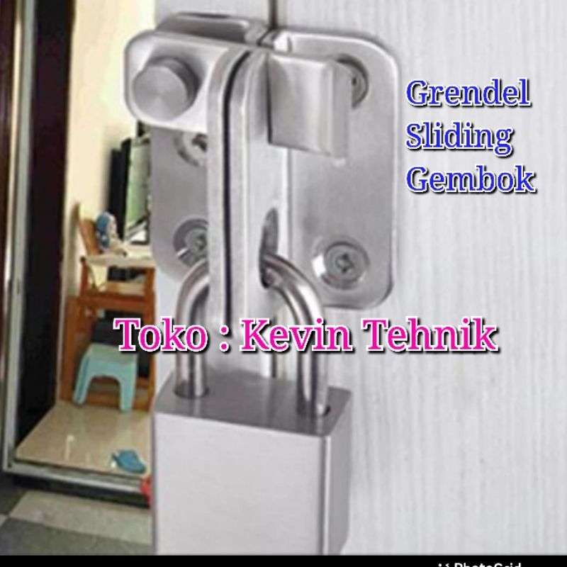Grendel Geser, Grendel Sliding, Grendel Gembok Pintu Geser