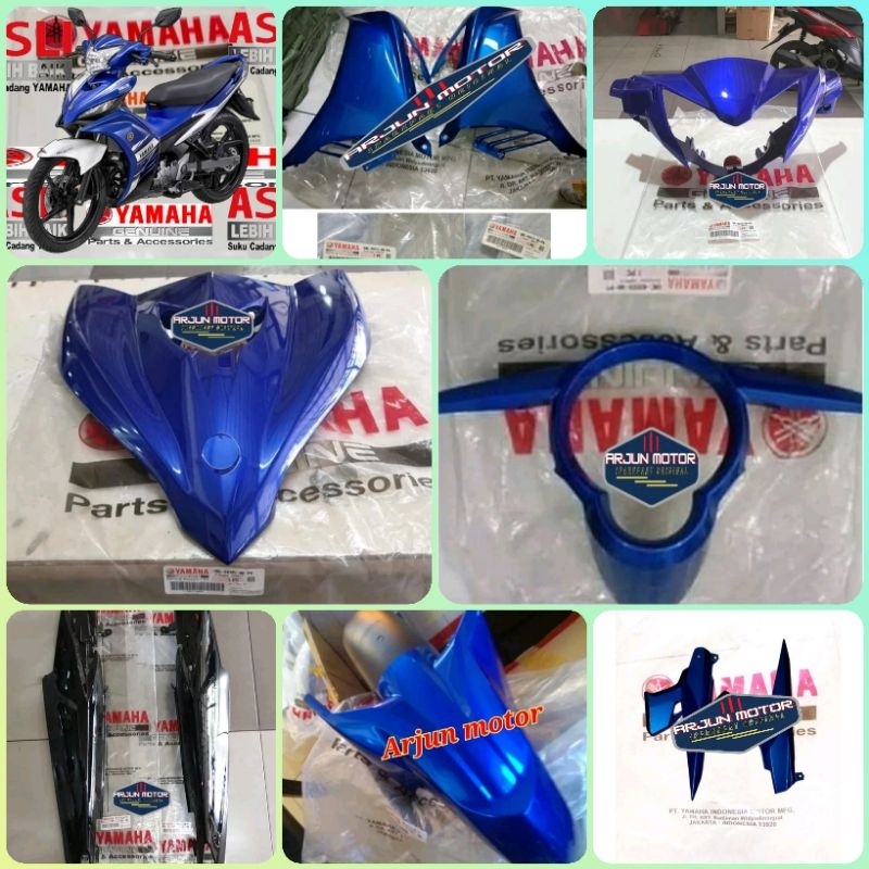 paket full body halus 10pc jupiter mx new 135 biru original yamaha