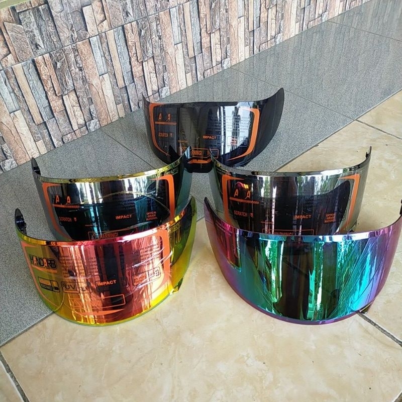 Kaca helm Flat Visor NHK GP 1000 NHK RX9 GM race Pro Race NHK GP tech NHK GP Pro non ring Dan LS2 Ro