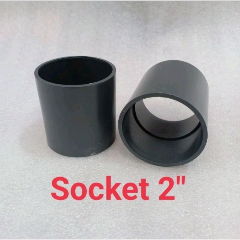 sok PVC 2inch,socket 2 ' ,sambungan pipa 2 inch
