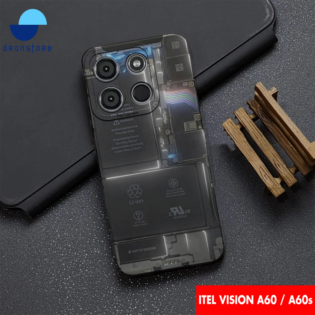 CASE ITEL VISION A60 / A60s MOTIF MESIN HP - 6 - SOFTCASE HARDCASE PROTECT CAMERA PELINDUNG BELAKANG