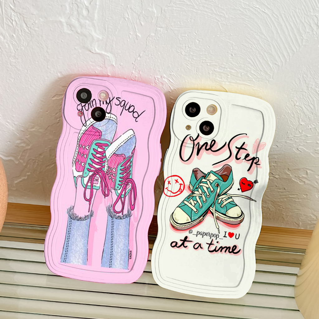 GL05 CASING CASE GELOMBANG COCOK UNTUK 0PPO A3S A31 A52 A92 A5 2020 A9 2020 A53 F9 A7 A11K A5S REALM