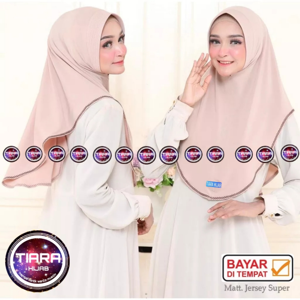 Hijab Picot Jilbab Instan Size L Bergo Pet Jersey Simple Keenan Picot Jilbab Crochet Ori Tiara Hijab