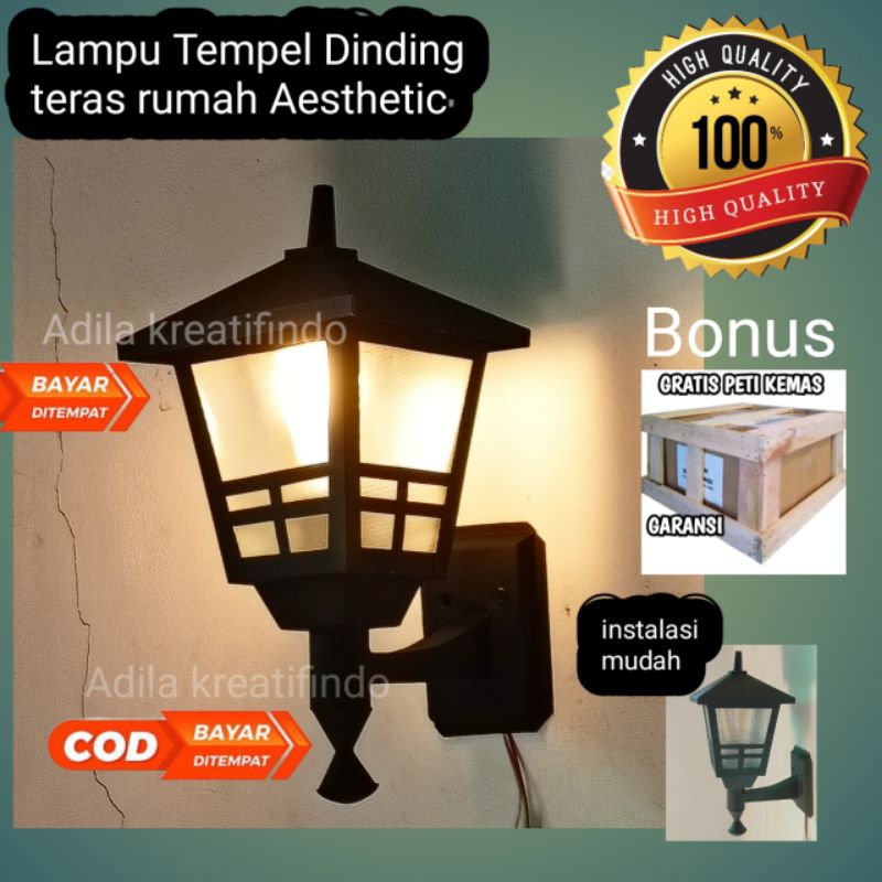 Lampu Dinding Tempel Aesthetic / lampu dinding Teras / lampu Tempel dinding / lampu hias Teras / lam