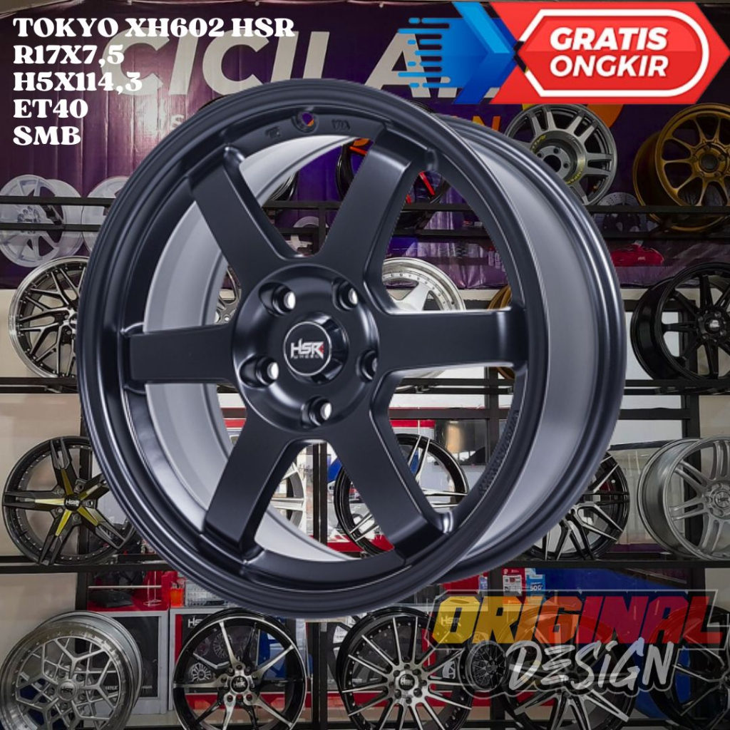 Velg Mobil Ring 17 Te37 HSR TOKYO R17 INNOVA XPANDER ERTIGA HRV TERIOS