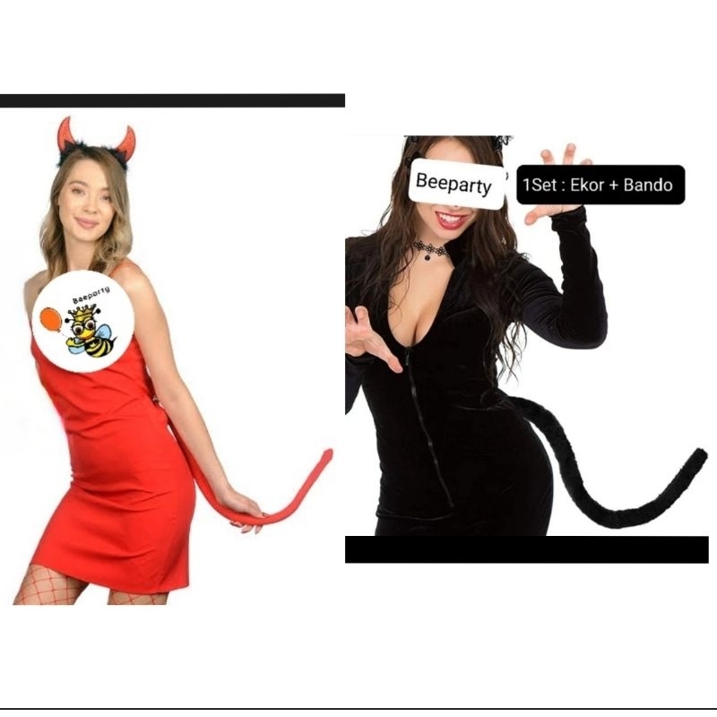 Aksesoris Halloween Ekor Setan Ekor Kucing / Ekor Devil Cosplay Kostum Halloween