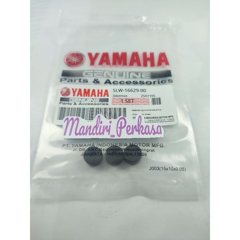 Karet Kampas Ganda Mio Mio Sporty Smile Soul Fino Karbu Rubber Clutch Damper isi 3 Pcs 5LW/5TL